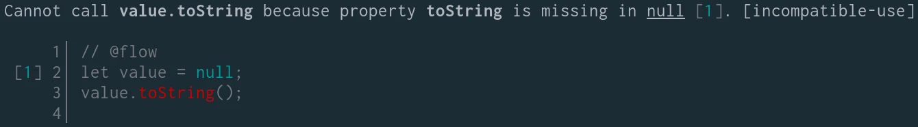 Cannot call value.toString because property toString is missing in null.